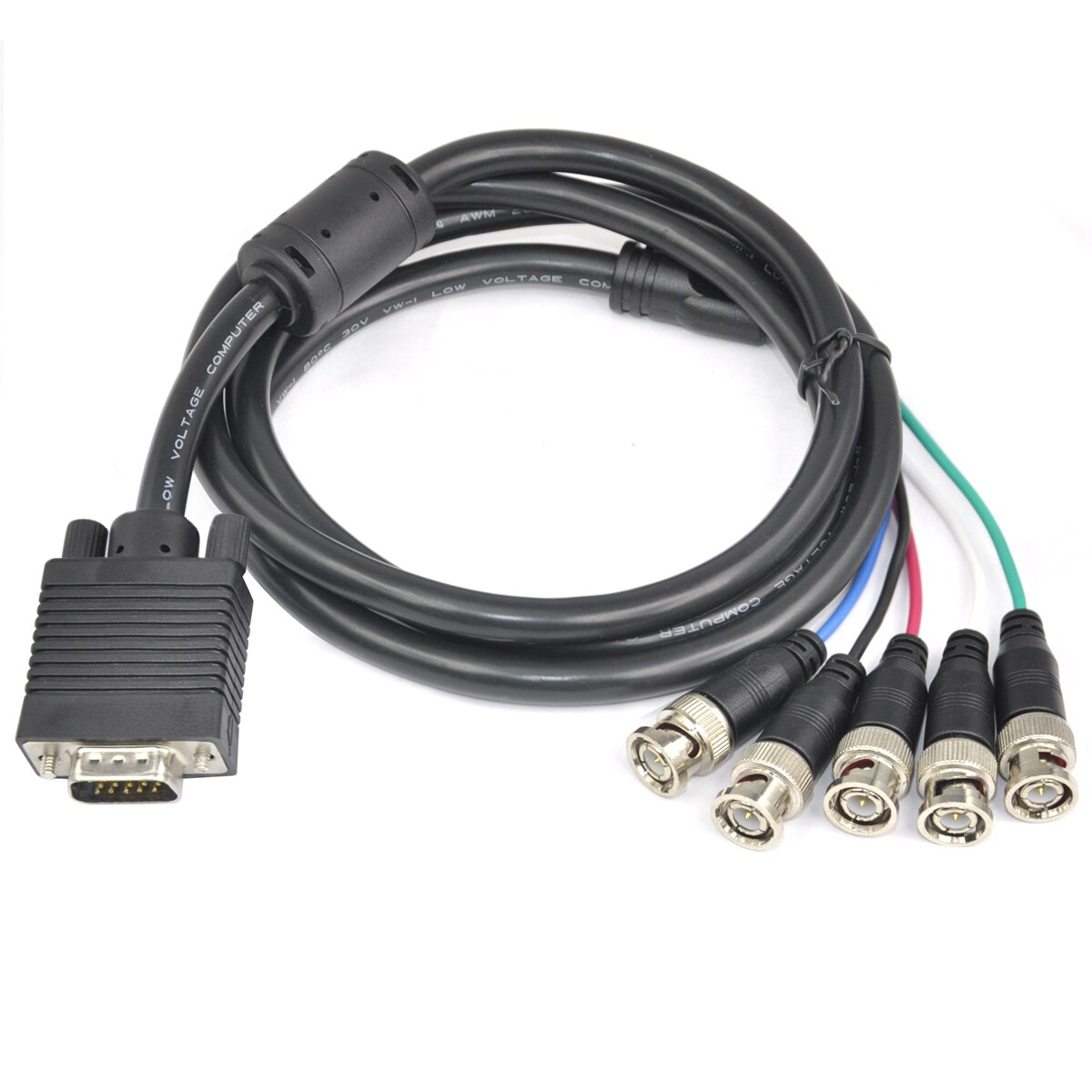 SVGA naar 5 BNC RGB VGA Monitor Kabel Lood 59 "Video Kabel