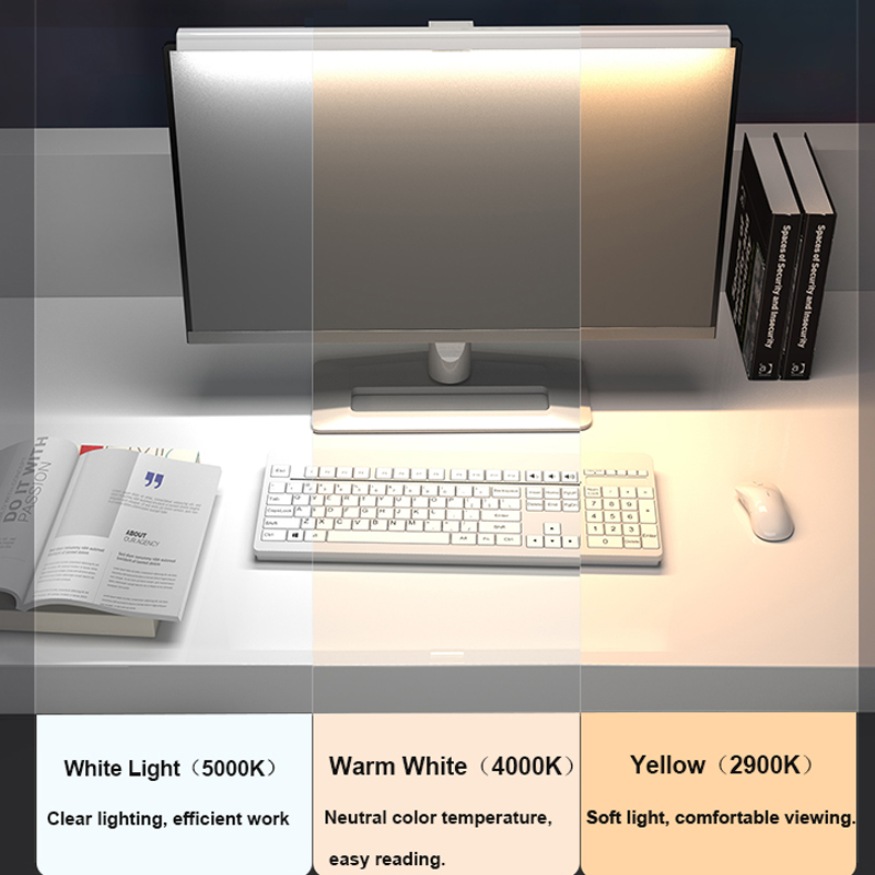 50 cm Computer Monitor Licht Bar Bildschirm Hängen Lichter Stufenlose Dimmen Für Studie Lesen Licht Tisch Monitor Lampe Schreibtisch Beleuchtung