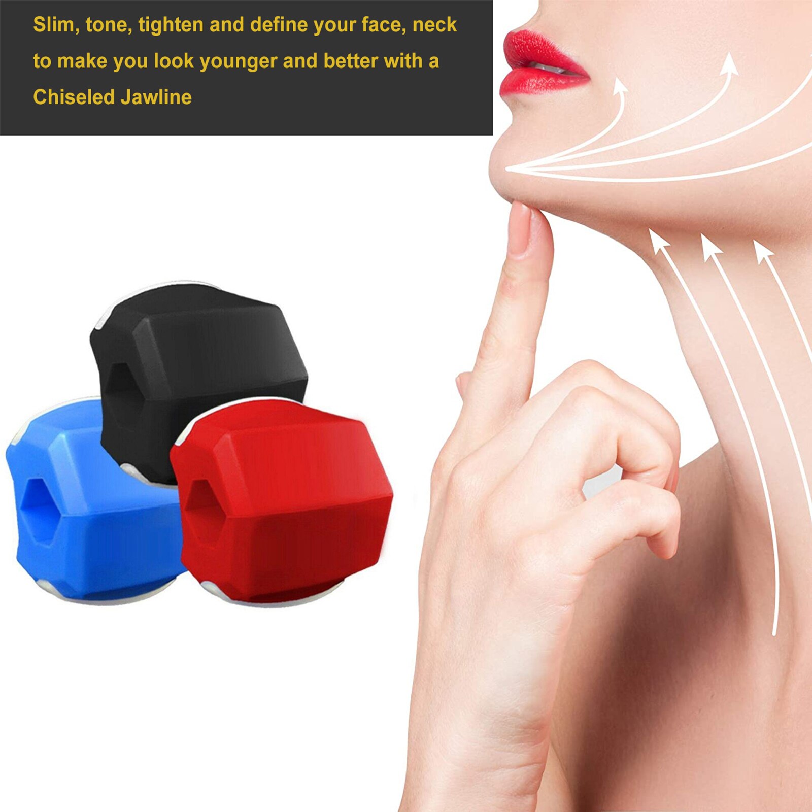 Exercice de mâchoire Premium Jawline balle tonifiante visage Toner visage ciselé Jawline Shaper réducteur de mâchoire ciselé