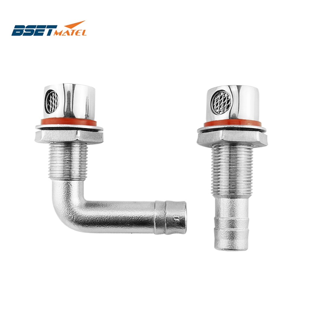 Évent de carburant universel pour bateau, Marine, en acier inoxydable 316, pour réservoir de carburant, avec joint, montage encastré, pour tuyau de 5/8 pouces