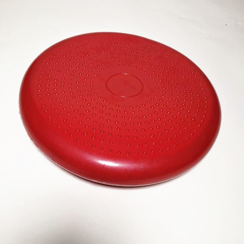 Yoga Massage Cushion Yoga Air Cushion Balanced Cushion Balance Soft Pedal Ankle Hemisphere Pad Massage Cushion Balance Ball: Red