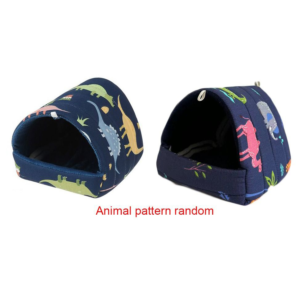 Leuke Mini Kooi Konijn Eekhoorn Winter Warm Mat Cavia Nest Hamster Huis Kleine Dier Slapen Bed Huisdier Opknoping Kooi: S / Luipaard