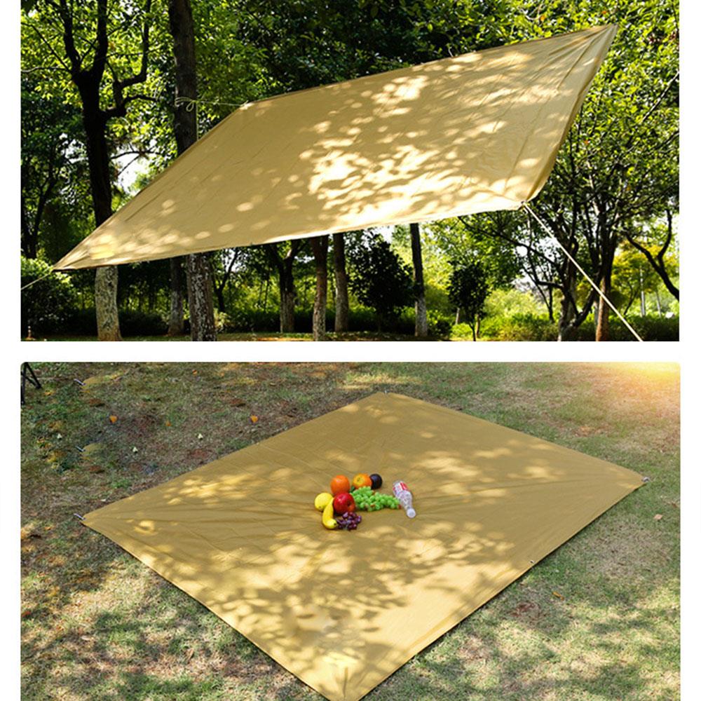 Toldo grande cuadrado Pantalla de sombra refugio solar dosel vela dosel Gazebo duradero campamento portátil práctico al aire libre impermeable