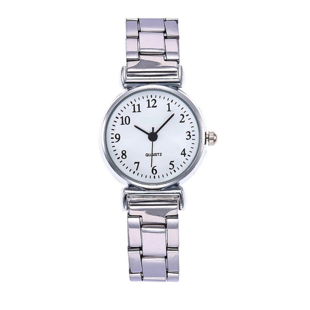 Horloges Eenvoudige Vrouwelijke Klok Vrouwen Wathes Rvs Armband Horloge Luxe Casual Dames Quartz Horloge Klok * Een