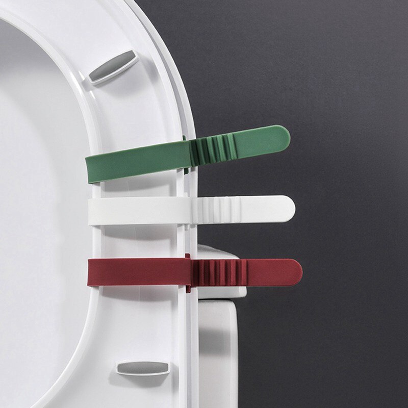 Silicone Toilet Seat Holder Sanitary Closestool Cover Toilet Seat Cover Lift Hand Toilet Lid Handle Flip Opener Bathroom Supply