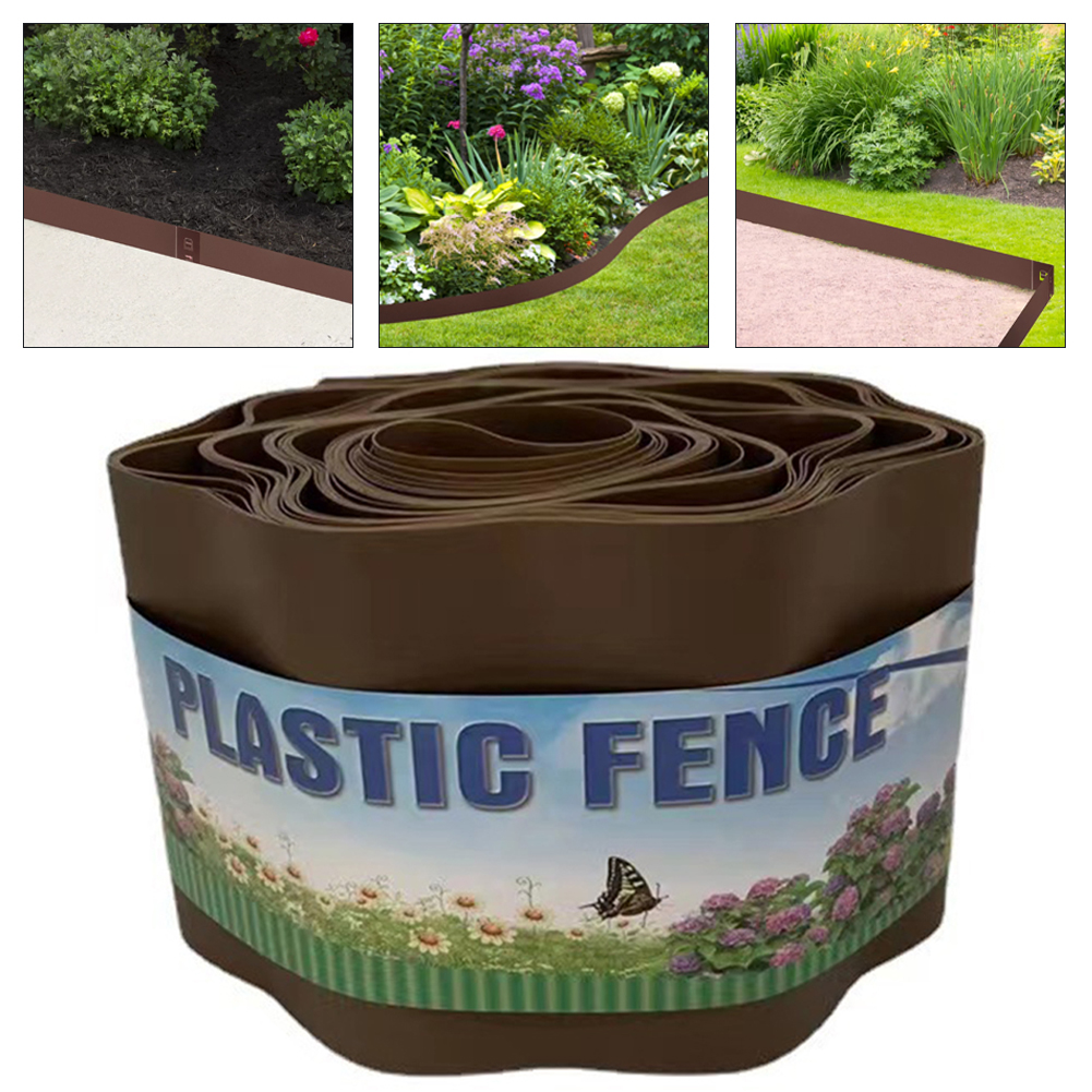 Kant af plastik græsplænekant græsplænekant kant tilgroning sti fleksibel meget stærk vandtæt elastisk kant kant blomsterbede