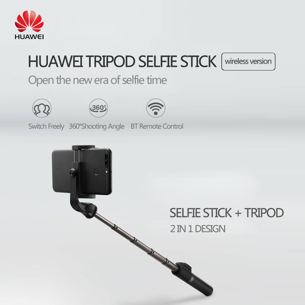 Huawei  af15 selfie stick stativ bærbar bluetooth 3.0 monopod til ios android huawei mobiltelefon 640mm 163g