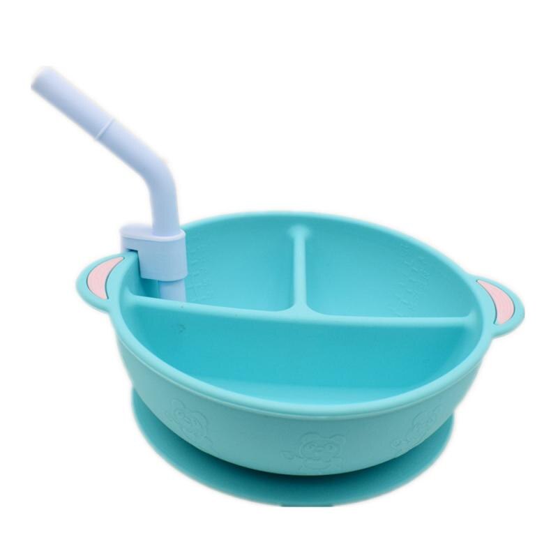Baby Learning Dishes With Suction Cup Kids Safety Dinnerware Set Assist Bowl Temperature Sensing Spoon Tableware Training Bowl: 12