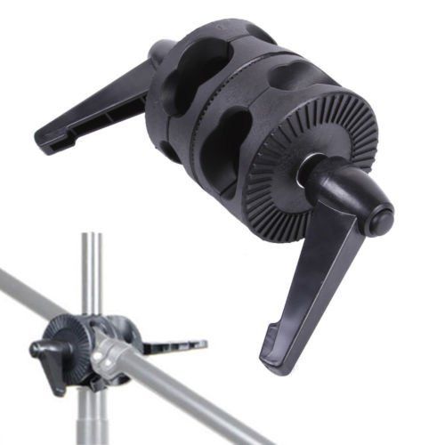 Glorie Ster Swivel Dual Head Grip Houder Beugel Voor Photo Studio Boom Reflector Arm Ondersteuning Dual Grip Hoofd Hoek Klem