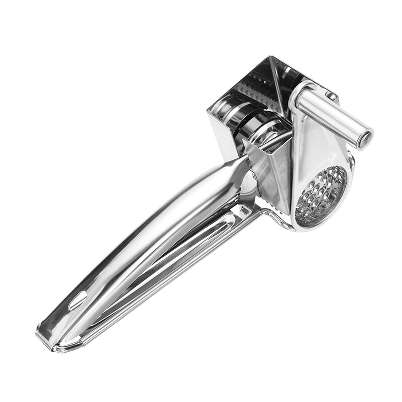 Handmatige roterende kaasboterrasp voor groente, gemberrasp, snijder van roestvrij staal met 3 trommels, keukengadget