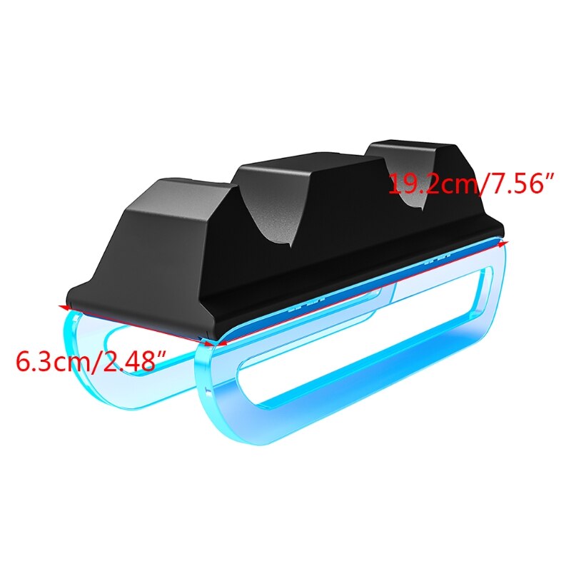 Dualsense Dock Cradle Laadstation Compatibel W/PS5 Draadloze Controller Dual Charger Met Led Indicator Usb Lading