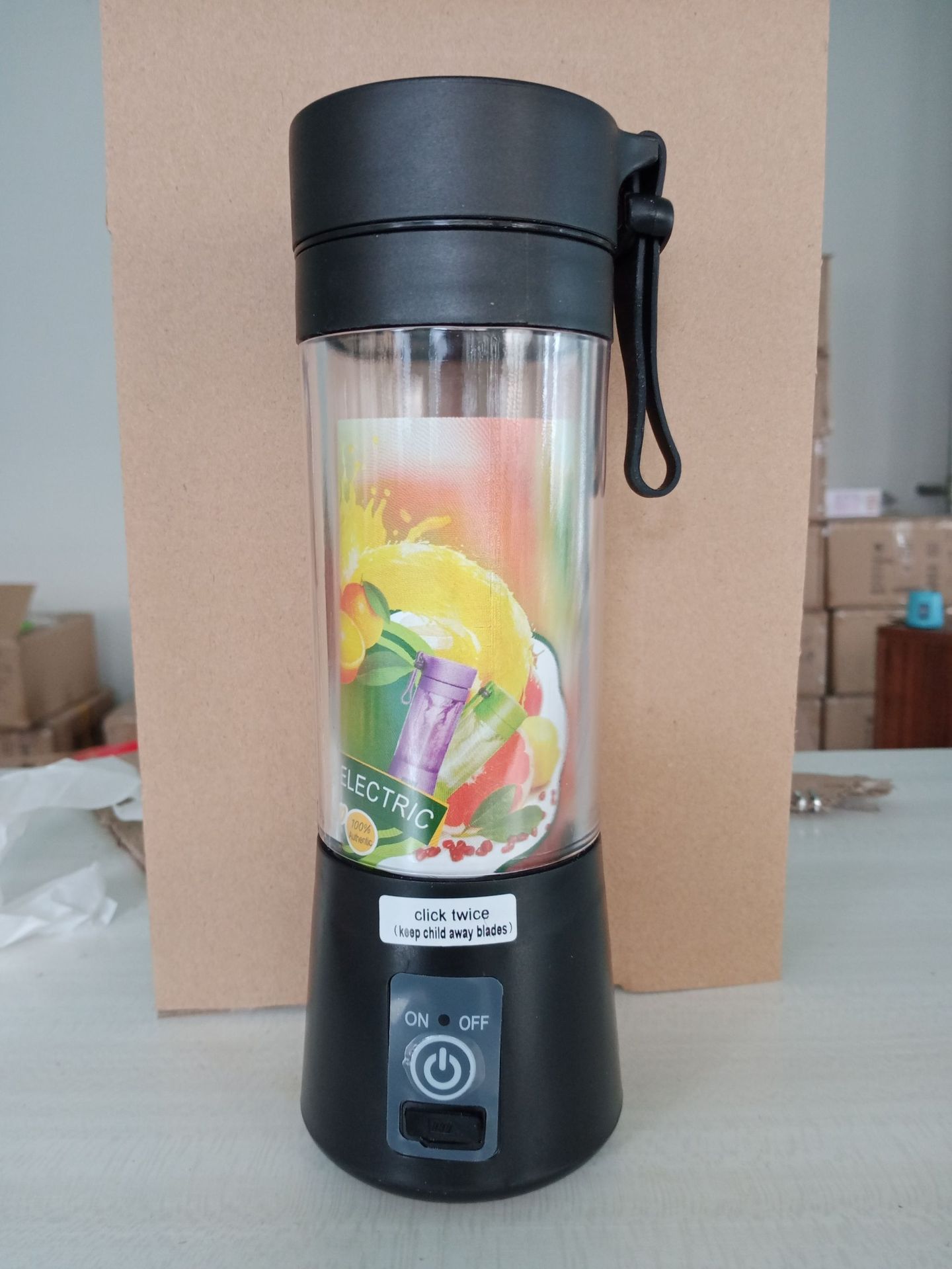 Bärbar mixer, personlig mixer med usb-laddningsbar funktion, minimixer för shakes och smoothies, stark skärkraft med 6 blad: Grön