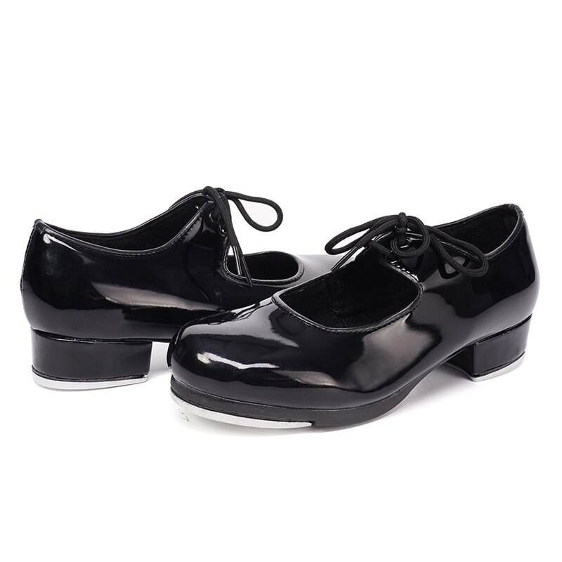 Hipposeus Women Tap Dance Shoes Children Closed Toe High Aluminum Ladies Girls Tango Dance Shoes High Soud AluminumDropshipping