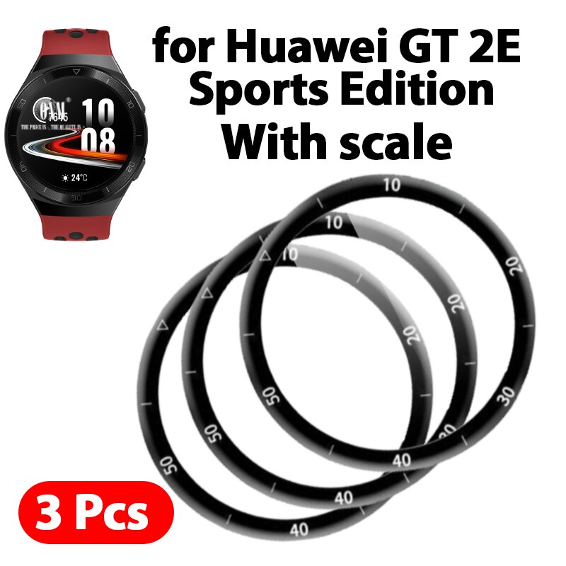 GT2E 5D Gebogene Rand Vollen Abdeckung Weichen Schutzhülle Film Abdeckung Für Huawei Uhr GT 2e Sport Vitalität Bildschirm Schutz (nicht Glas): mit Skala 3Stck