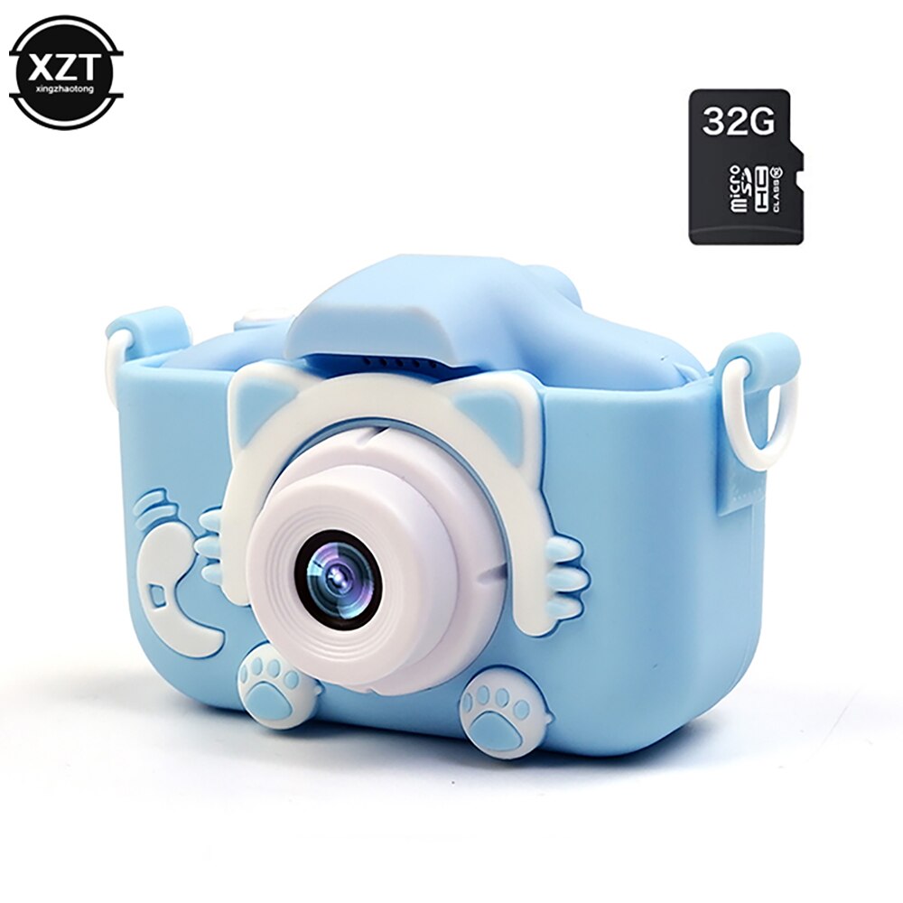 X8 2.0 Inch Screen Kids Video Camera Mini Digitale 12MP Foto Kinderen 2000W Hd Camera Oplaadbare Lithium Batterij Speelgoed: green