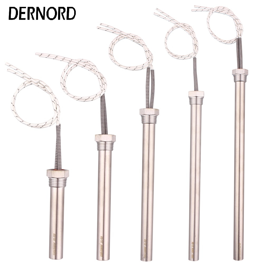 Grzałka patronowa zanurzeniowa cylindryczna grzałka grzewcza grzałka zapasowa 1/2 &quot;gwint 220V 0,3kw 0,5kw 1KW 1,5kw 2KW