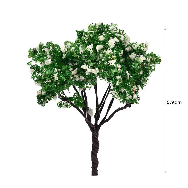 1pc mini tre kunstig hage miniatyr harpiks håndverk hjemmedekorasjon mikro landskap bonsai plante: Stil 018