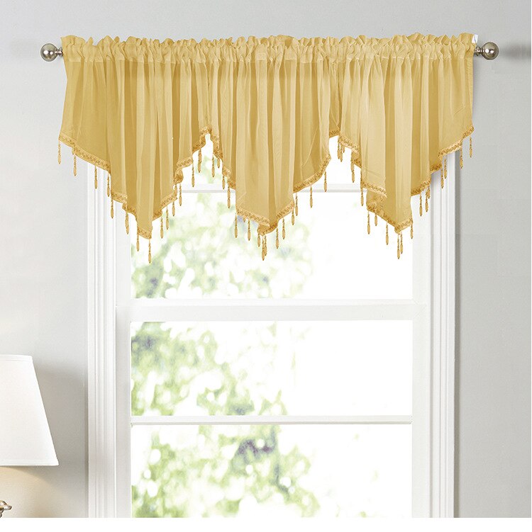 2 Pezzi Tenda A Triangolo Per Cucina, Vino Rosso - Mantovana Per Finestre Piccole, 90x90 Cm