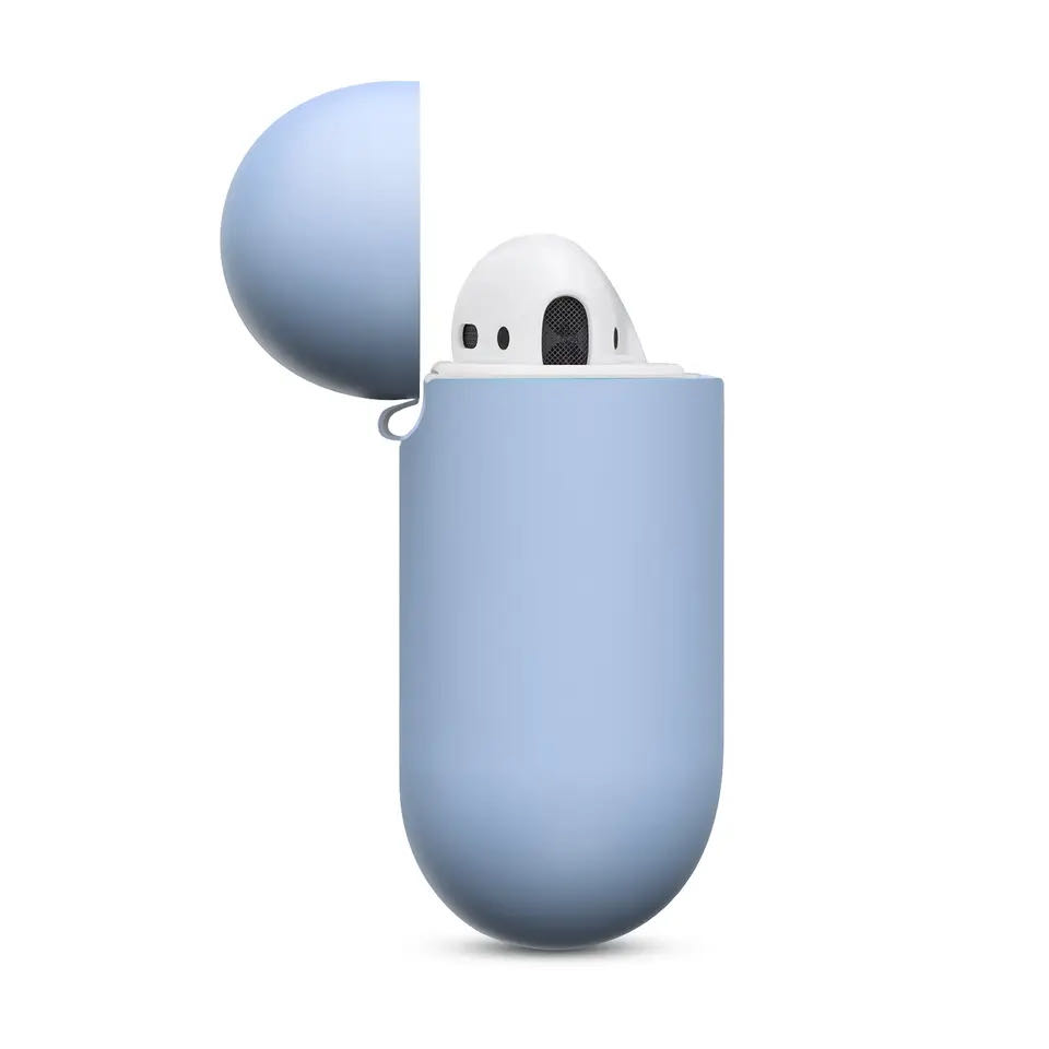 Étuis en Silicone avec couvercle à crochet pour Apple Airpods 1/2, housse de protection antichoc pour écouteurs sans fil pour airpods 2 1, sacs de boîte