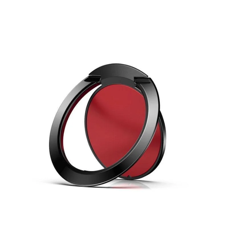 Ultradunne vingerringhouder Metaal Universele 360-rotatiestandaard voor telefoon: Rood