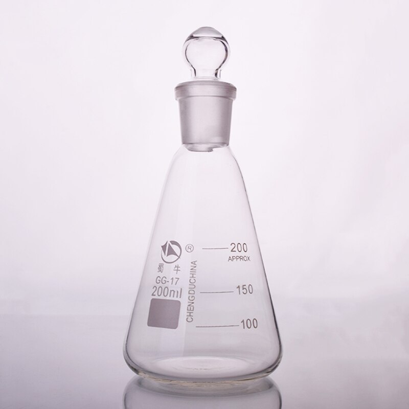 50-10000ml Glass conical flask with cap Glass Erlenmeyer Flask glass for laboratory triangle flask Boro 3.3 glass
