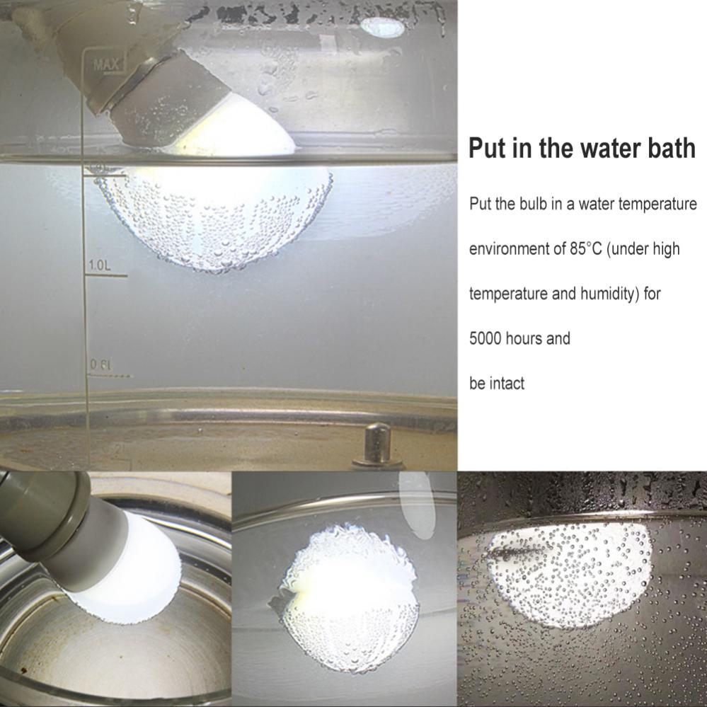 Bombilla LED resistente al calor, bombilla impermeable a prueba de polvo para vitrina, incubadora, sala de Sauna, almacenamiento en frío