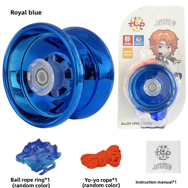 1 set di palline Yoyo professionali per giocare con le dita, dal design elegante, per principianti, idee regalo, leggere e facili da trasportare: Blu