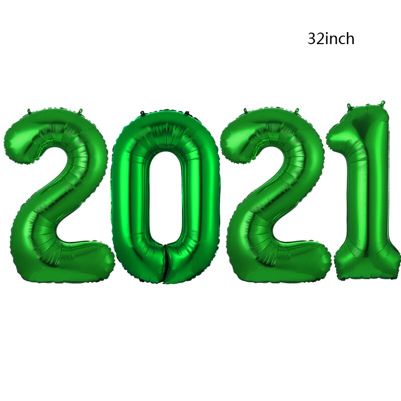 32 inch Green Number Foil Balloons 0 1 2 3 4 5 6 7 8 9 Helium Green Balloon Happy Birthday Party Wedding Decoration Supplies