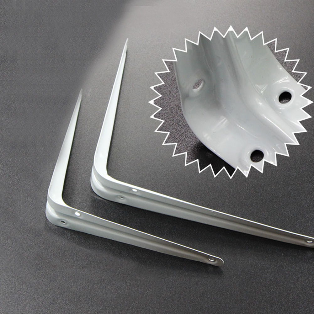 Table Shelf Home DIY Angle Durable Space Saving Holder Bracket L Shape Easy Install Steel Waterproof Support Wall Mounted