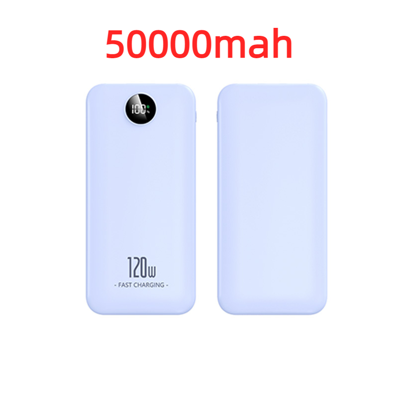 Xiaomi 120W Power Bank 200000mAh Large Capacity Fast Charging Mobile Portable Digital Display Spare Battery for Iphone Huawei: Blue