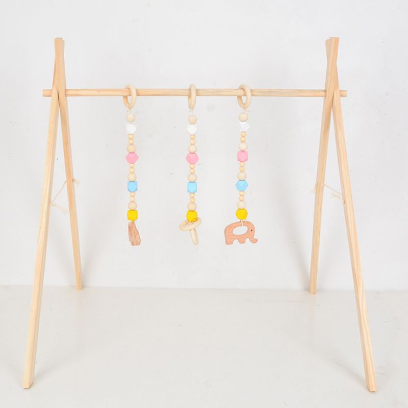 Nordic Simple Wooden Fitness Rack Children Room Decorations Baby Play Gym Bar N0HD