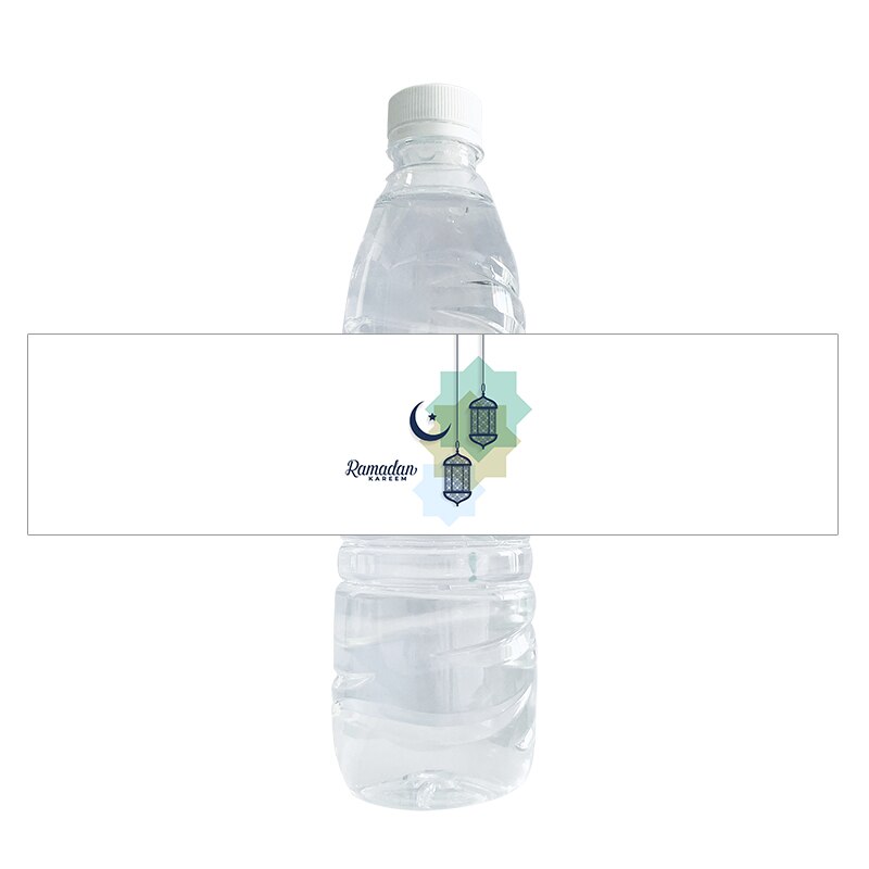 Ramadan Mubarak Water Fles Stickers Decor Islamitische Moslim Fles Etiket Sticker Eid Al-Fitr Party Decoratie Benodigdheden: B
