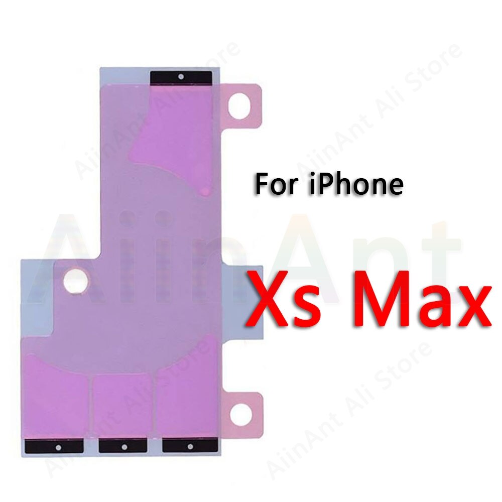 10 Piece Original Adhesive Sticker For iPhone X Xs Max XR 5s 5c 6 6s 7 8 Plus Battery Tape Strip Stickers Repair Parts: For iPhone Xs Max