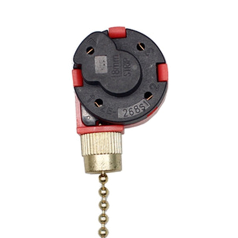 Interruttori a tirante per ventilatore da soffitto con funzionamento regolare Interruttori per ventola a 4 fili facili veloci