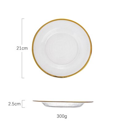 Phnom Penh-vajilla nórdica de cerámica de vidrio, plato occidental para comida, plato para carne, plato japonés: 6