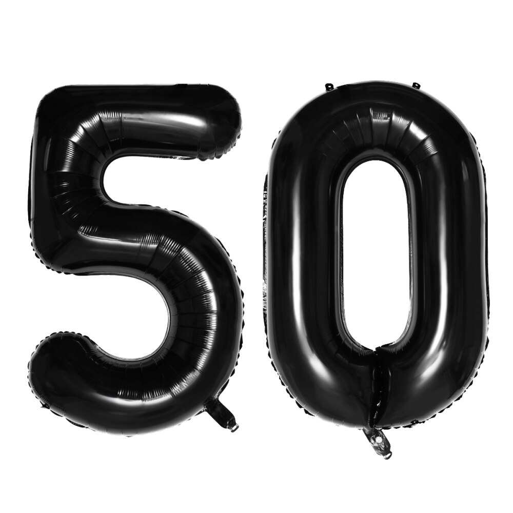 40 Inch Black 21 Number Balloons for Birthday Party Decoration Jumbo Foil Balloons for 90th Anniversary Party Supplies: Black 1
