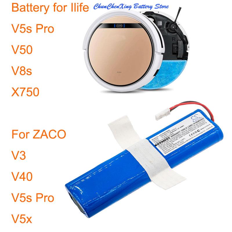 Cameron Sino 2600mAh Battery for ILIFE V3s Pro, V50, V5s Pro, V8s, X750, For ZACO V3, V40, V5s Pro, V5x