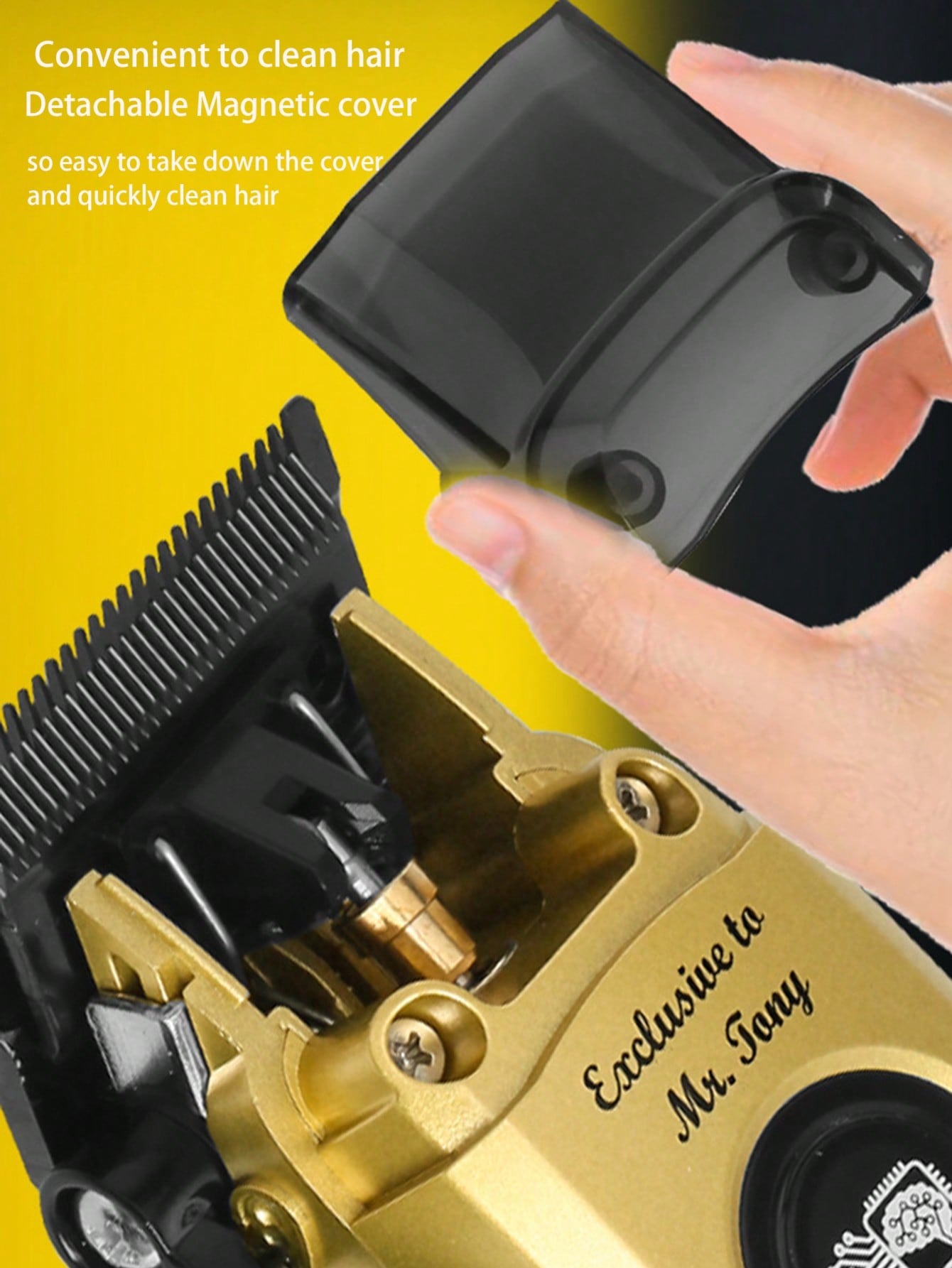 Kemei Hair Clippers 11500 RPM Hair Cut Machine Brushless Motor Electric Clippers DLC Blade Hair Clipper Men KM-90-4