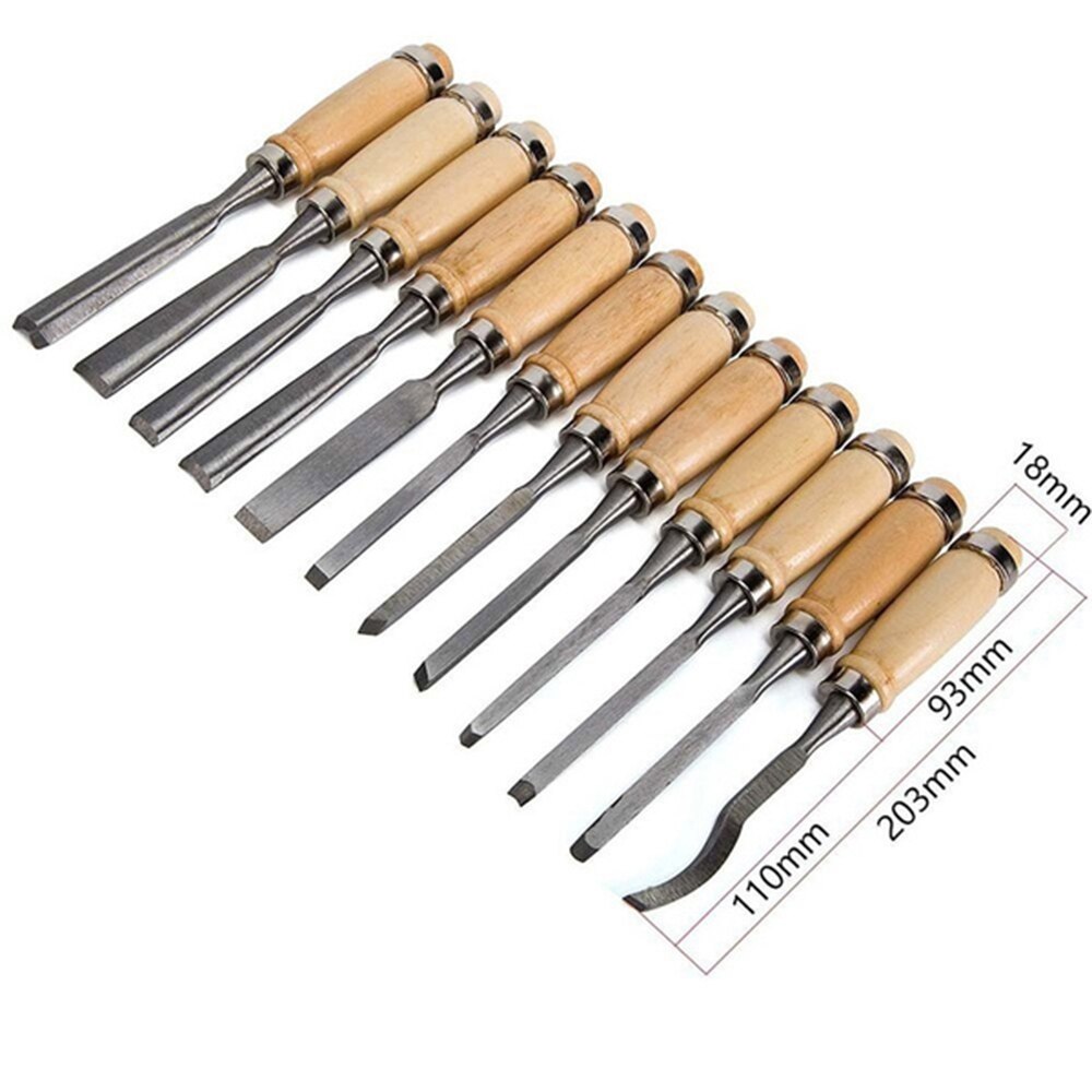 Carving Chisel Sharp Woodworking Tools Carrying Case Manual Wood Carving Hand Tools Set For Carpenters