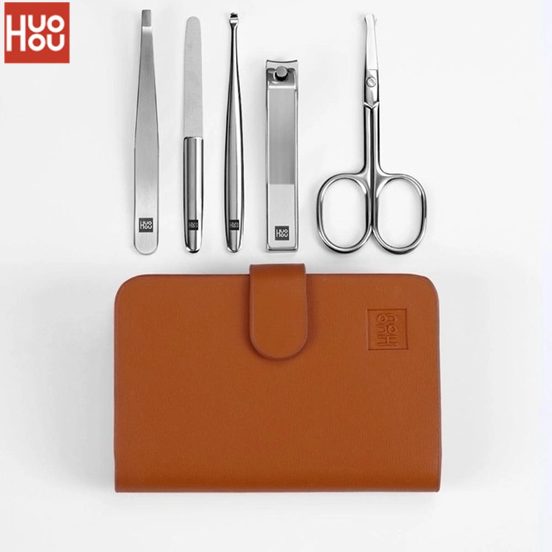 Xiaomi mijia huohou nagelknipser edelstahl nasenhaarschneider tragbares reisehygieneset nagelschneider-werkzeugsets