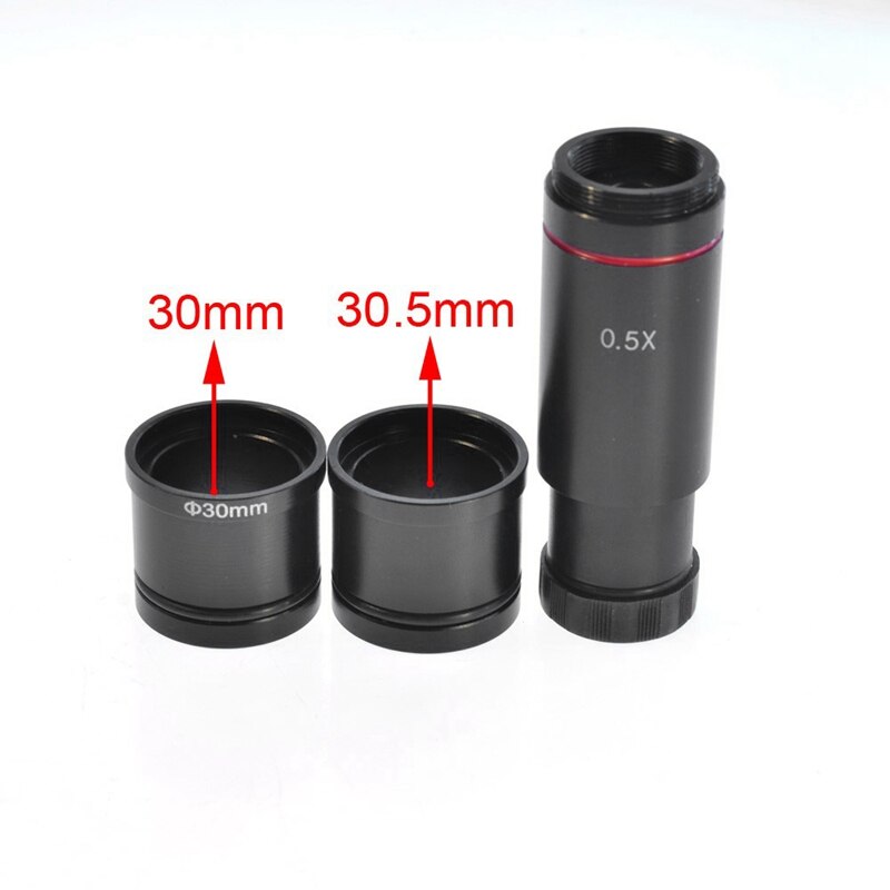 Video Microscope Camera 0.5X C-Mount Lens Adapter 23.2Mm 30Mm 30.5Mm CCD CMOS Camera Adapter Digital Eyepiece Accessories