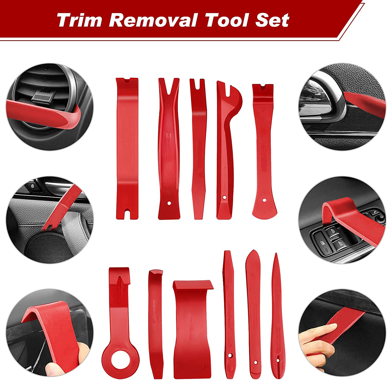 Auto-interieur demontage gereedschap Trim Removal Tools Kit Auto Removal Tool Kit Deurpaneel Radio Stereo Audio Dash Terminal verwijderen