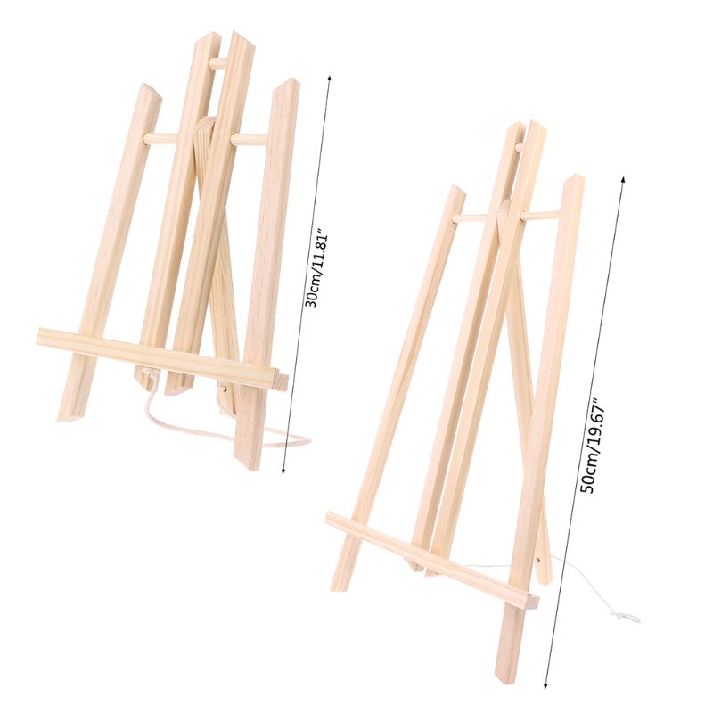 50cm træ staffeli reklame udstilling display hyldeholder studio maleri stand sep -25b