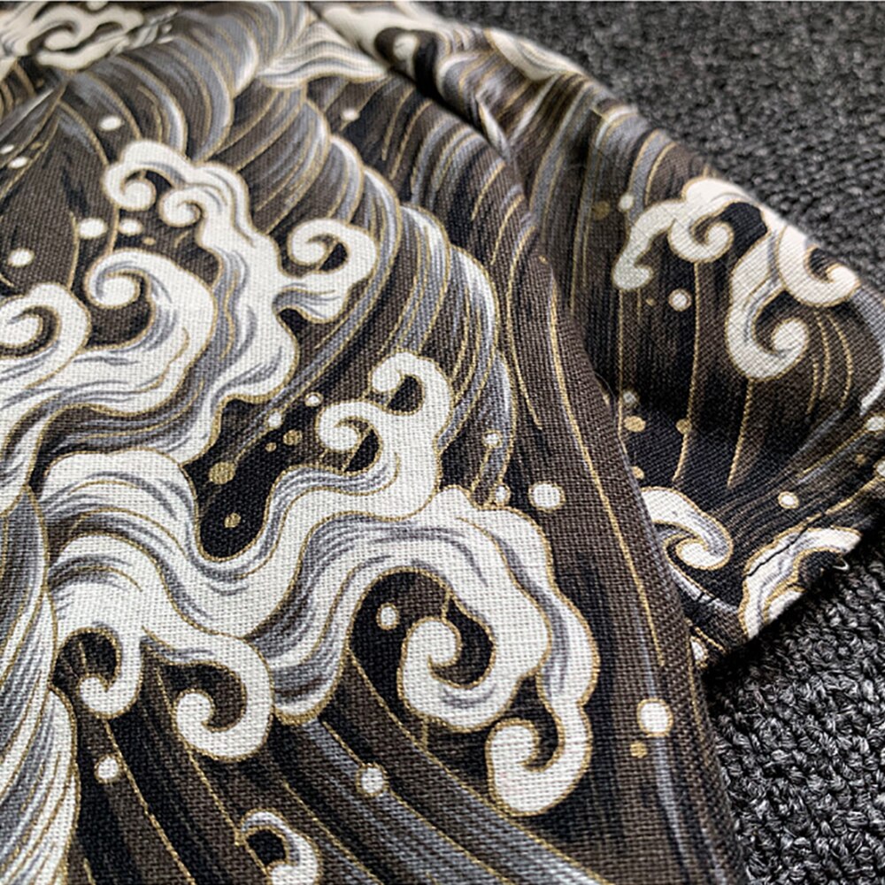Tide Brand Pet Clothes Original Japanese Kimono Waves For Small Medium Large Dogs Spring And Summer Cat Ware Cool Fation