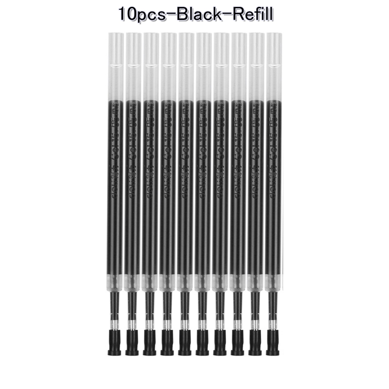 Gel Stifte 0,35mm verrotten/Schwarz/Blau Tinte einstellen Minen Stange Gel Stift Für Griff Marker Schule Büro schreibwaren Schüler Schreibwaren: Schokolade