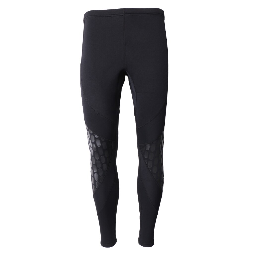Mannen Wetsuit Broek 1.5Mm Neopreen Lange Mouwen Duiken Snorkelen Kano Broek Super Stretch Broek Skinny Leggings M-XXL Zwart