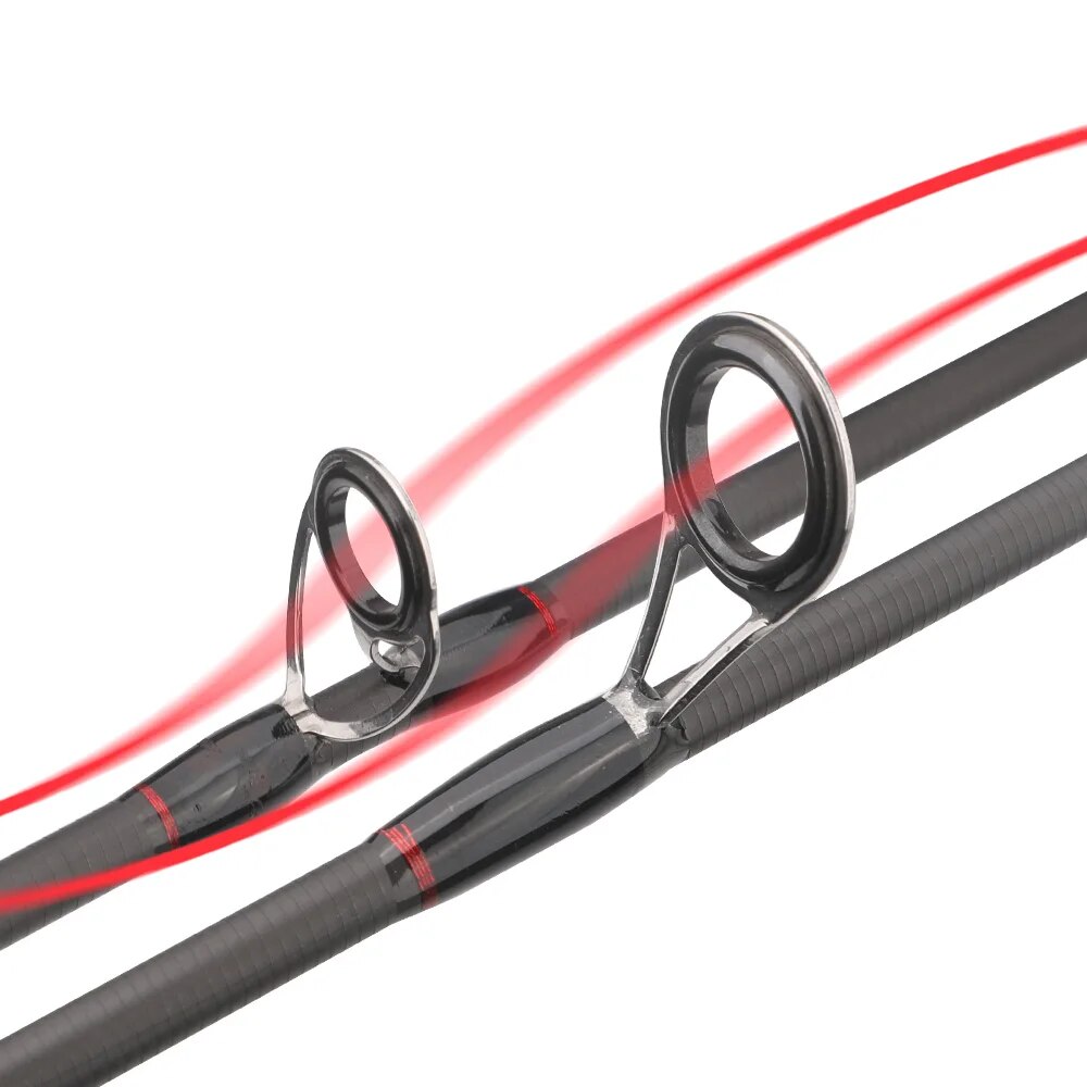 Rollfish 3 spidser power l/m/mh spinning casting kulfiber lokkefiskestang ferskvands saltvand bas fiskestang 1.68-2.7m stk.