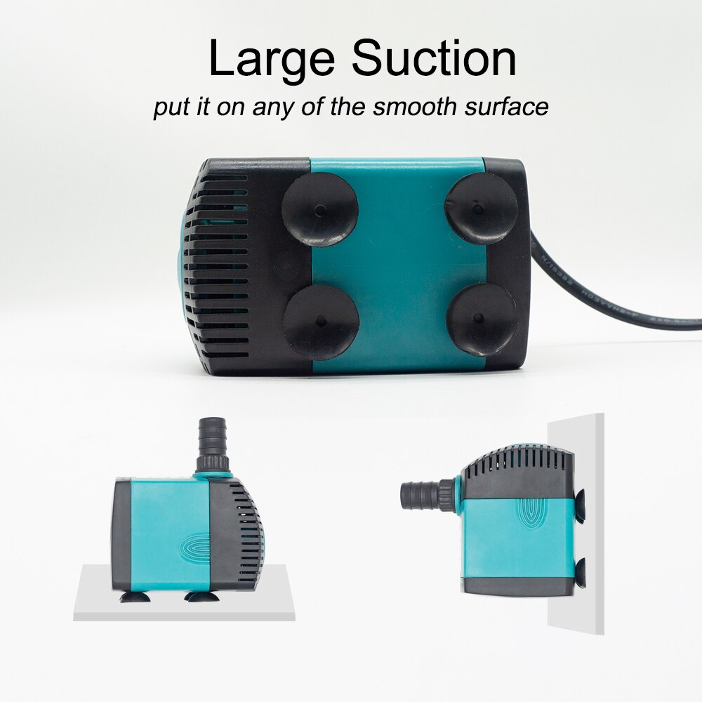 Ultra-Quiet Submersible Water Fountain Pump Filter Fish Pond Aquarium Water Pump Tank Fountain 220V-240V 3W 6W 10W 15W 25W