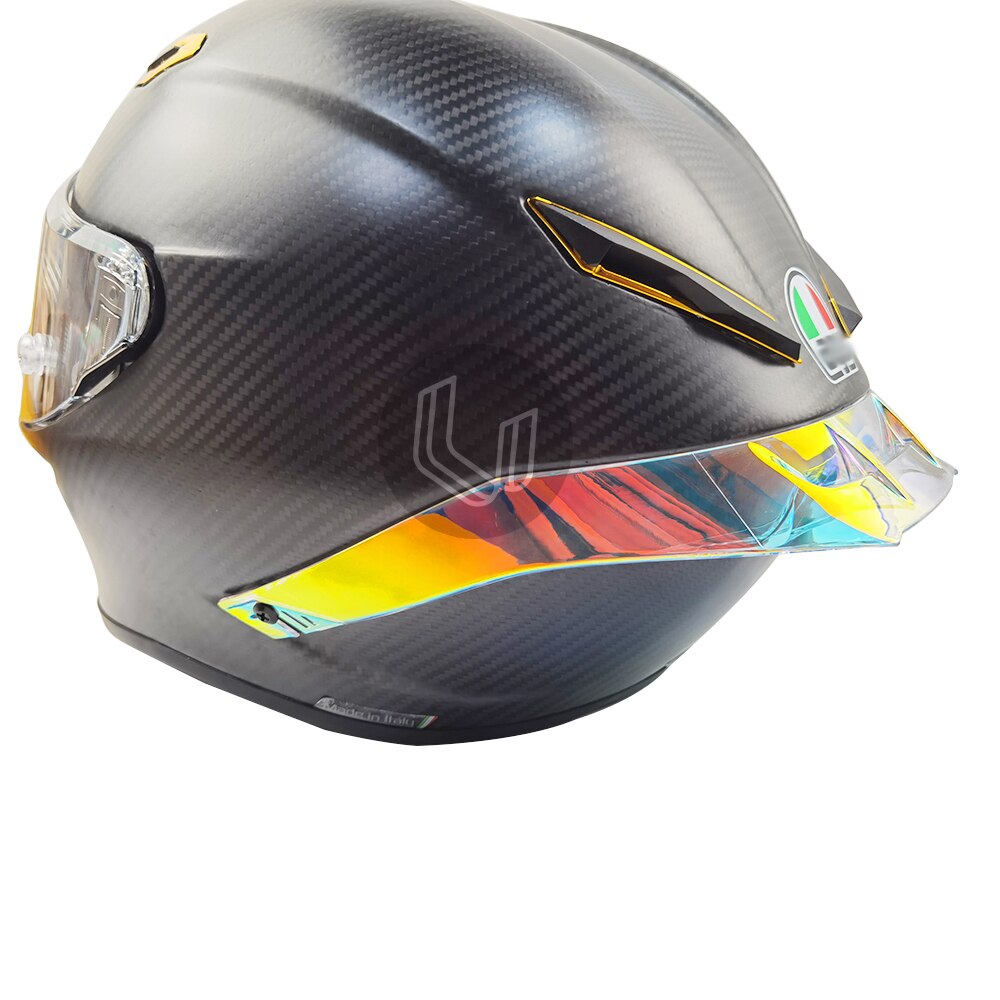 Alerón para casco de 7 colores, accesorios para motocicleta, adecuado para AGV Pista GP R GP RR: revo orange