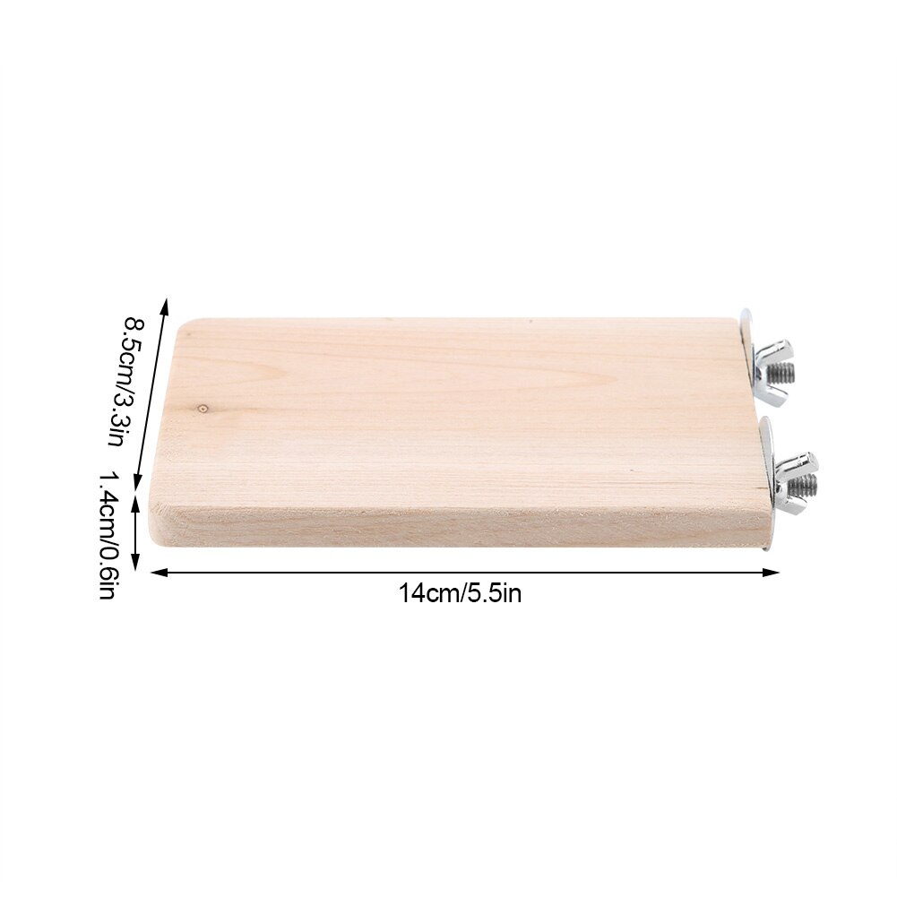 Small Pet Natural Wood Stand Platform Toy Rectangu... – Grandado